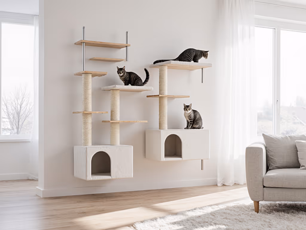 allergy-safe_cat_furniture_setup_with_minimal_fabric_surfaces