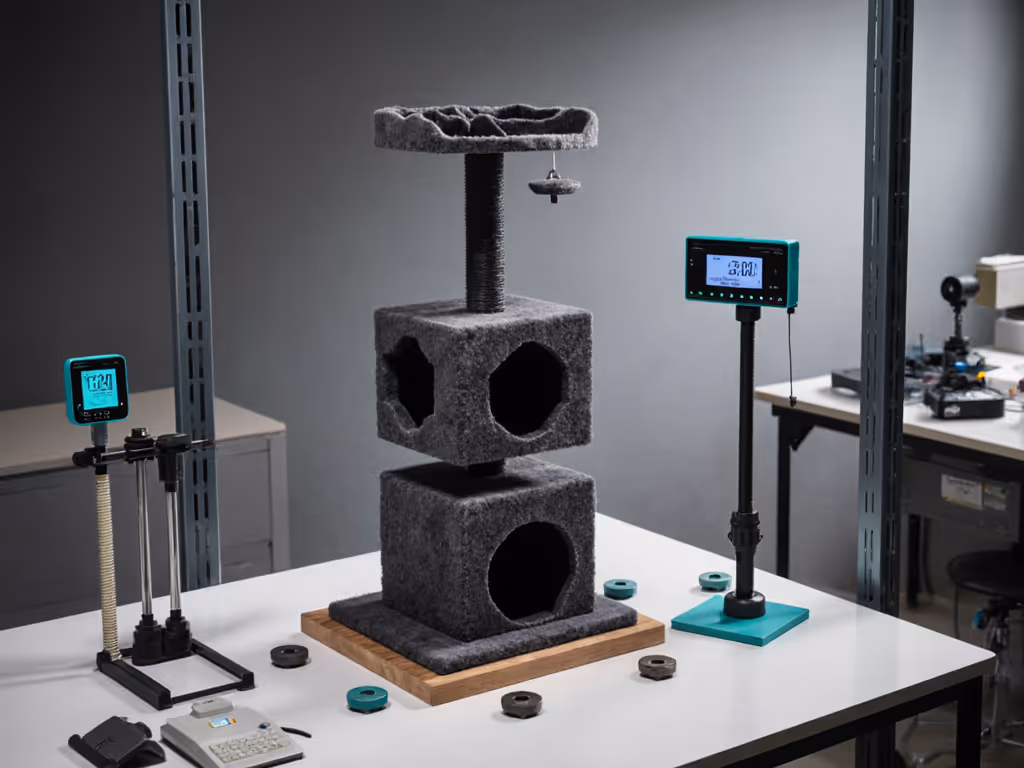 structural_integrity_testing_setup_showing_cat_tree_with_weights_and_stability_measurements