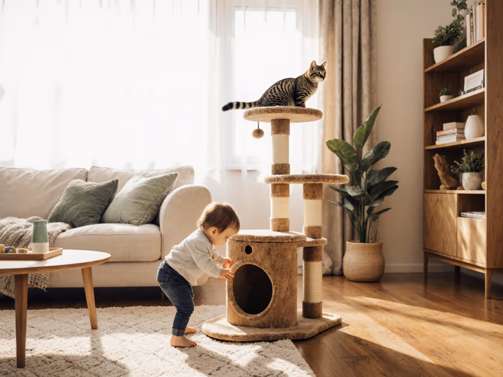 Toddler-Safe Cat Furniture: Stylish & Secure