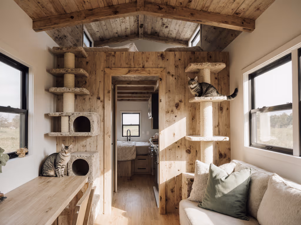 Tiny Home Cat Furniture Without the Bulk