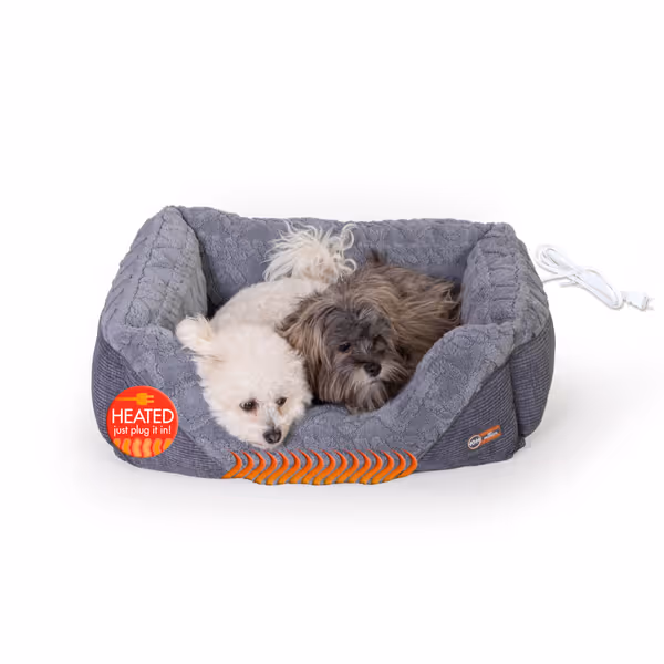 K&H Pet Products Thermo-Pet Lounge Sleeper Indoor Heated Pet Bed