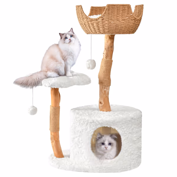 Easyego Modern Wood Cat Tree