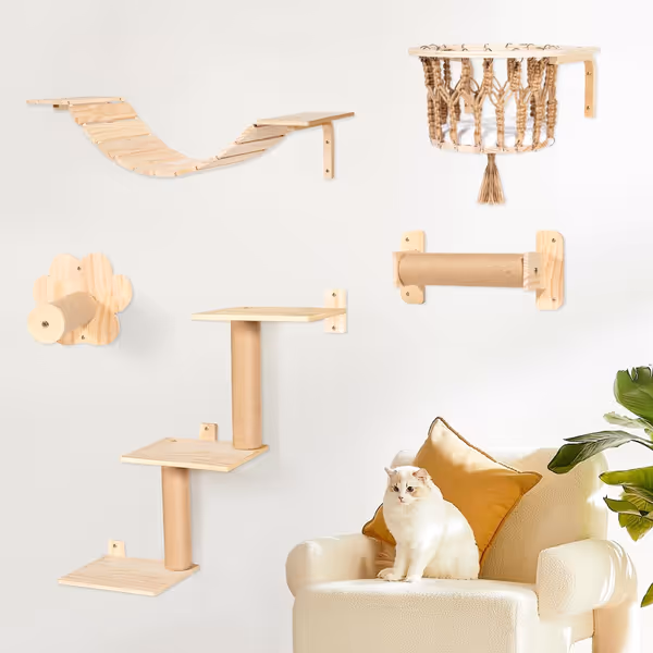 Cat Wall Shelves & Perches Deluxe System